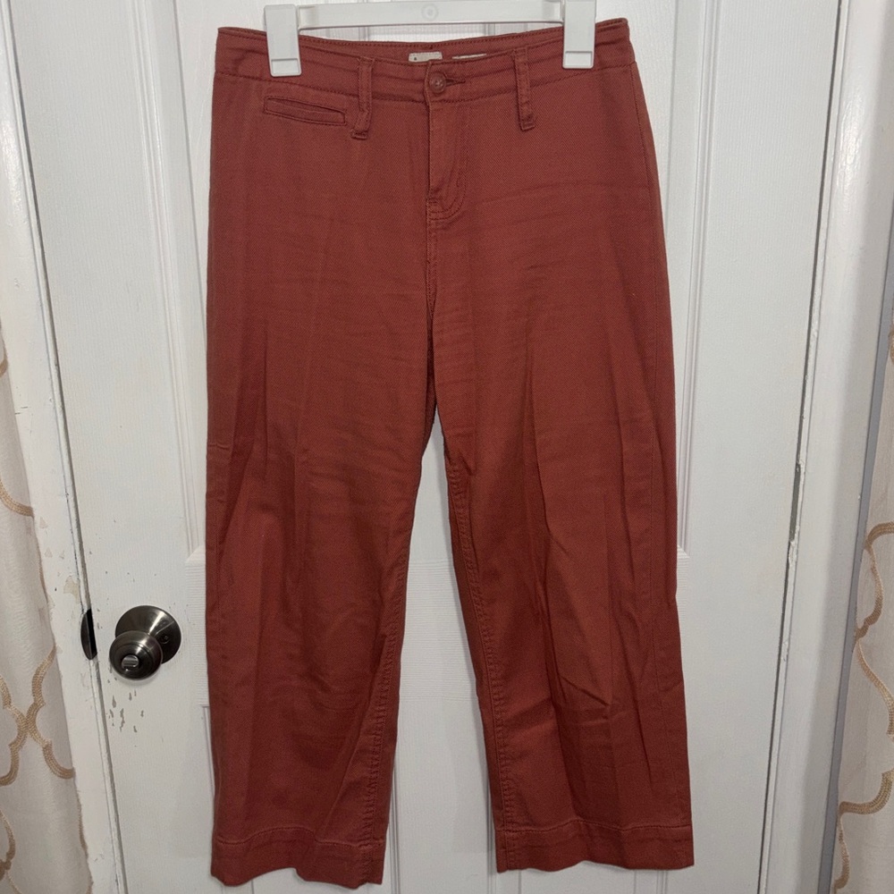 Cropped wide leg pants